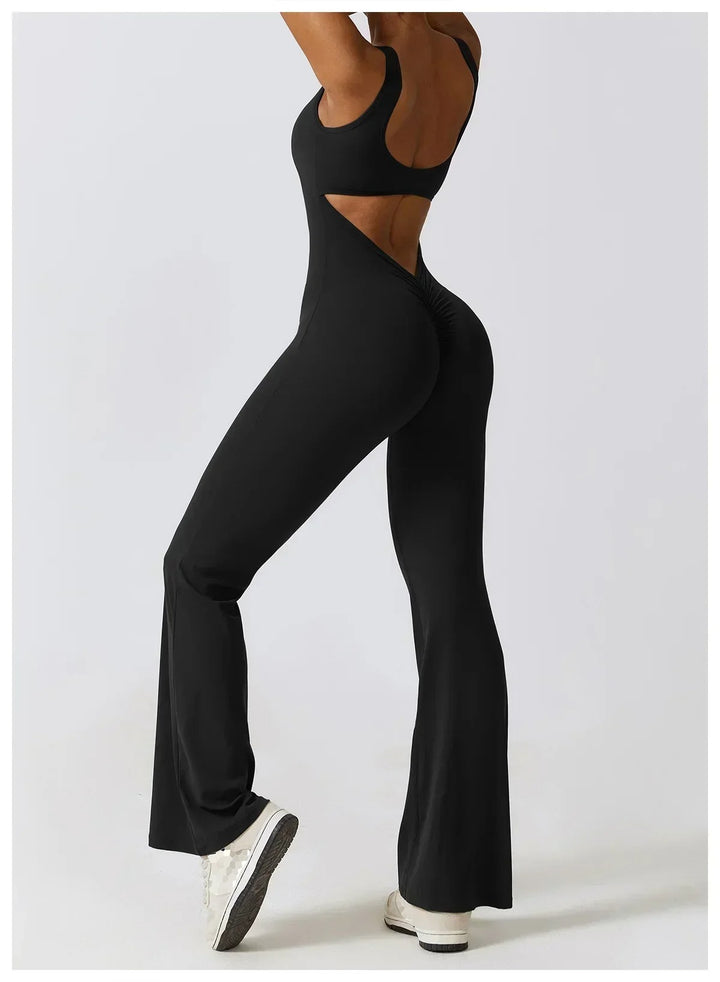 BodyGlam Jumpsuit with Flared Legs